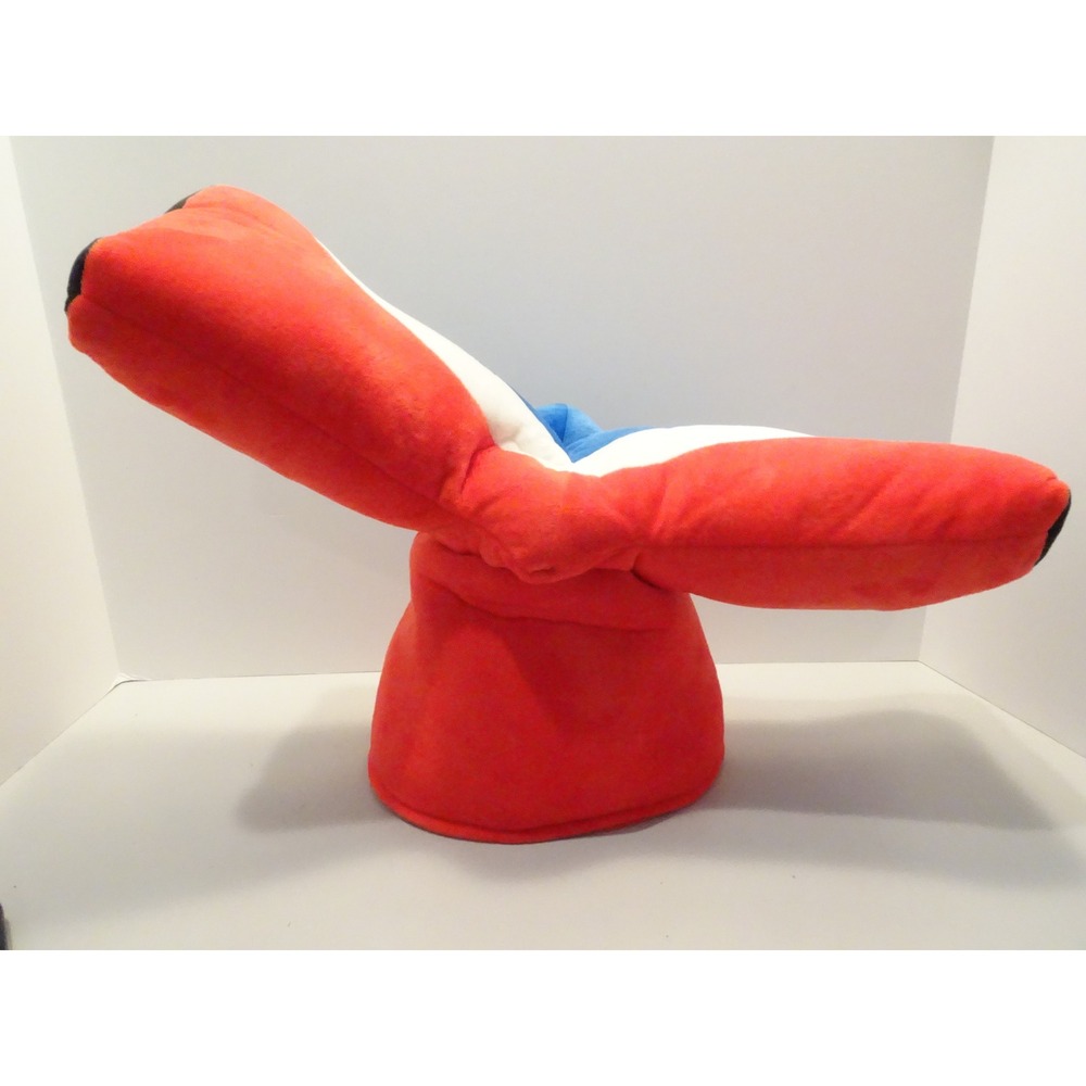 Carnival Cruise Line Funnel Hat Red White Blue Whale Tail Plush Snapback NWT